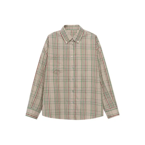 CHARM PICK Абрикосовая клетка Женские рубашки