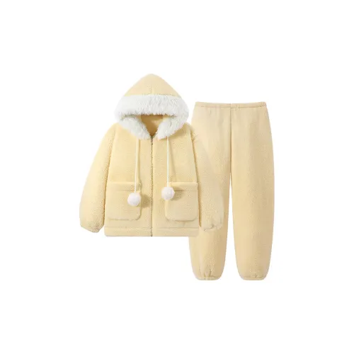 O'MESIK Желтый Женские Пижамные Комплекты