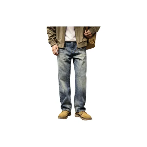 LUJIEBANG Синий Мужской Джинсы