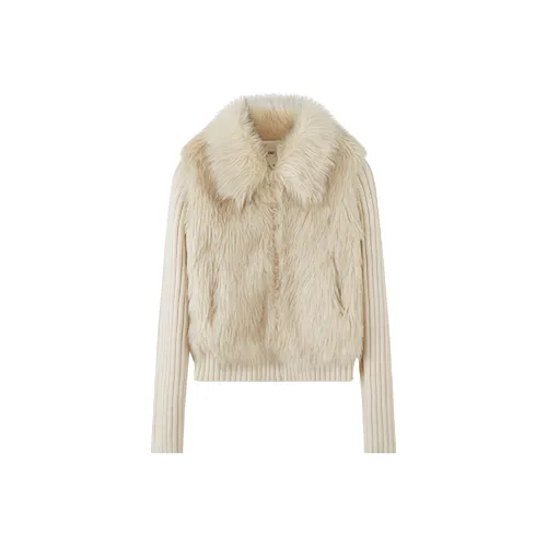 Pa33word Абрикос Женские Меховые изделия