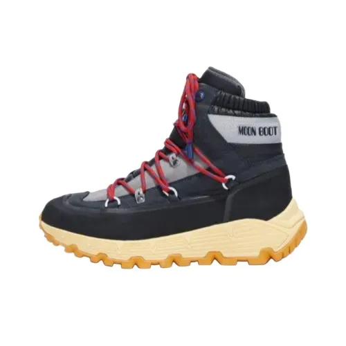 MOON BOOT Tech HIKER Высокие Топы Повседневная Обувь Мужская Черная Красная Желтая