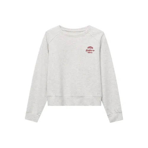 CHARM PICK Linen White Women's Sweatshirts CHARM PICK Льняные Белые Женские Свитшоты