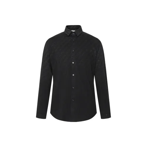 LESS IS MORE Черный 24DXC9021S Мужская Рубашка