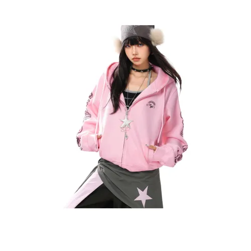 UNA RETA Розовый Женский Свитшот