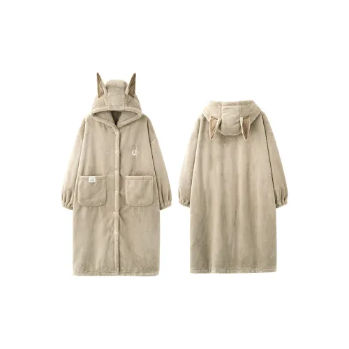 MIOJUER Хаки Женские Банные халаты