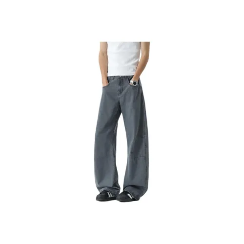 TUOFEI Серые Унисекс Повседневные Штаны