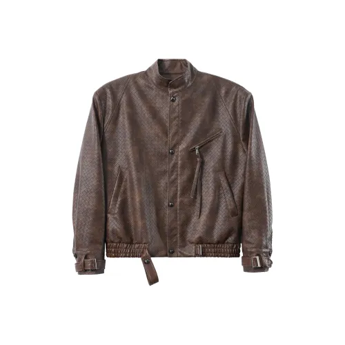 LONGDAODAO Кожа Куртка Мужская