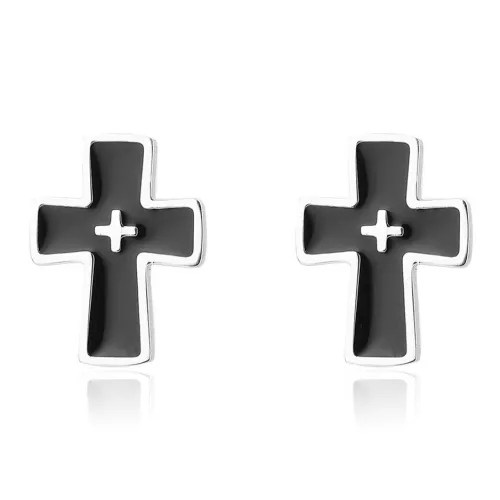 FAIRWHALE Титановые стальные серьги-гвоздики унисекс