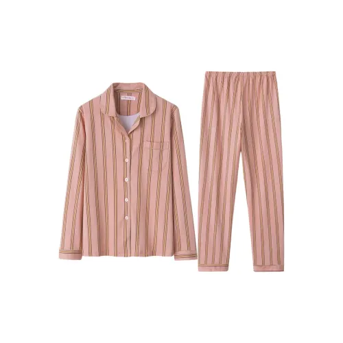 DUOQIAOMEI Оранжевый Розовый Женский Пижамный Комплект