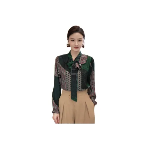 Tang Xi Коммутирование Принт Рубашка Женские