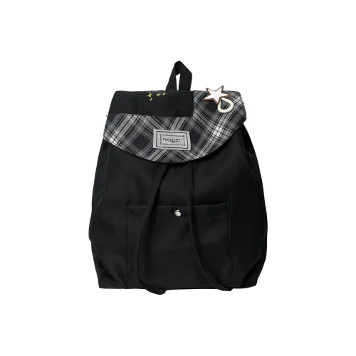 ZKHE Нейлон Рюкзак Стандартный Серый Черный