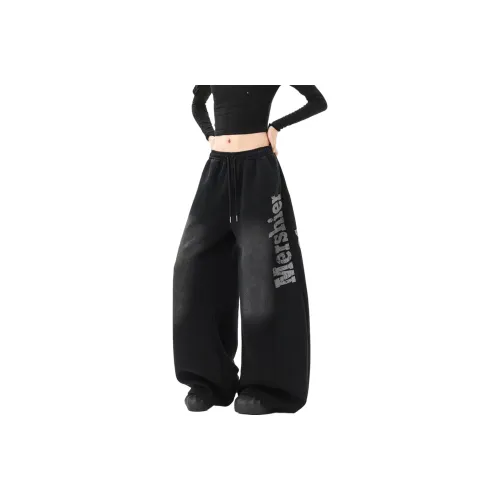 MGDOHOME Черные Унисекс Повседневные Штаны