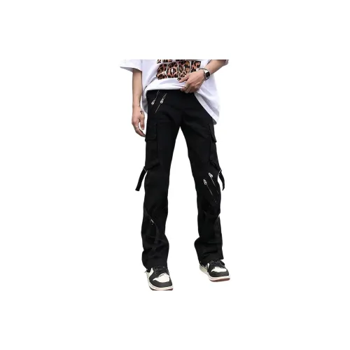 MGDOHOME Черные Унисекс Джинсы