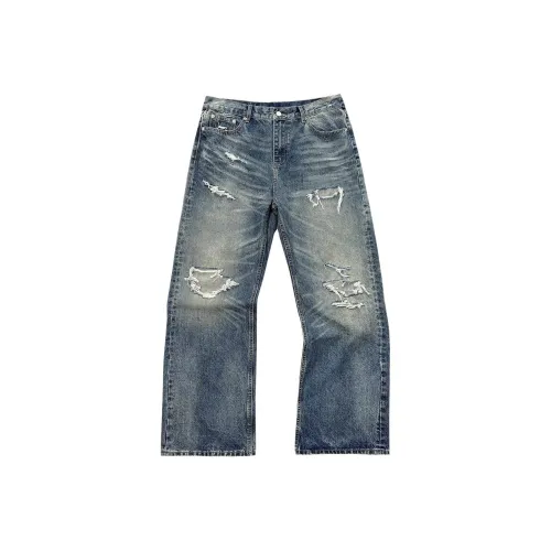 KAIZZGAO Синий Мужской Джинсы