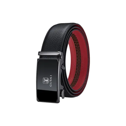 GUSKI Ремни из натуральной коровьей кожи мужские ширина 3,5 см
