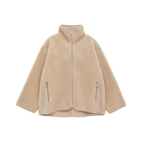 ARKET Светлый Бежевый Женские Бархатные Куртки