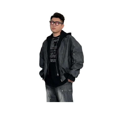 DEMAVIE Черный Серый Цвет Унисекс Куртки