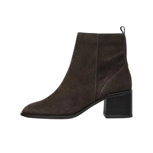 ZARA Ботильоны 6 см Женские Коричневый