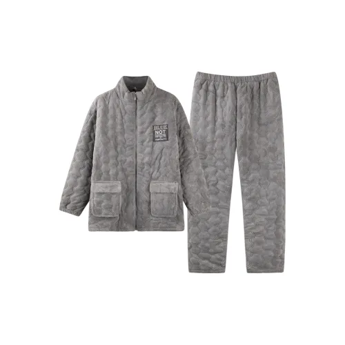 Qin Jing Пижамный комплект Мужской Дымчатый Серый