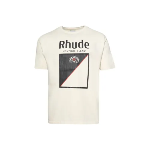 RHUDE Белая Мужская T-Рубашка