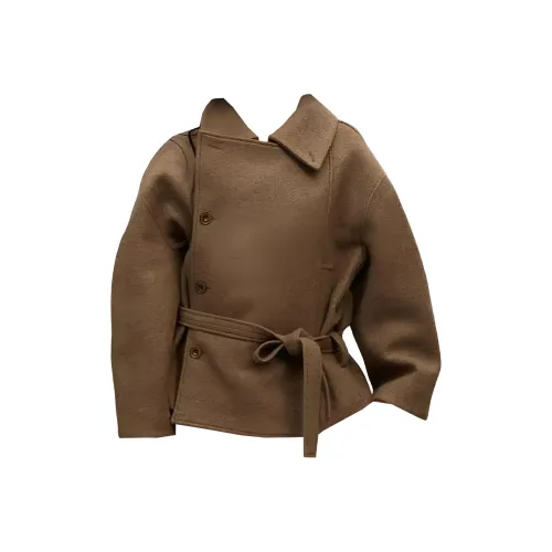 ONE PASS STUDIO Коричневый Женский Пальто