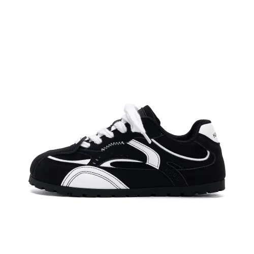 HUANQIU Эксклюзивная обувь для бега с покрытием устойчивая к истиранию низкий топ кеды женские черный белый