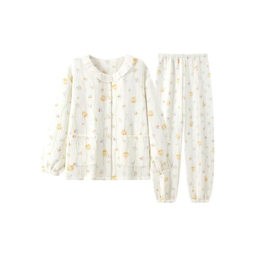 XIAOLIZI Полосатый кролик Женские пижамные комплекты