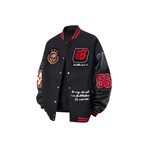 NEVER RULE Бейсбольная куртка Унисекс Черный