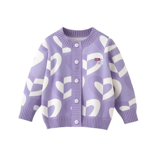 SNOOPY Фиолетовый Флис Подкладка Детские Свитера