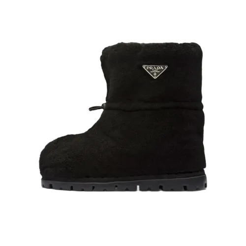 PRADA Термические высокие сноубутсы для женщин черные
