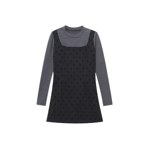 CHARM PICK Длинное платье с длинными рукавами женское