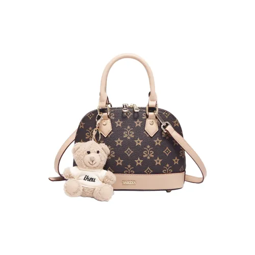 Safiya Синтетическая кожа Сумка Средняя Женская Темно-кофейная