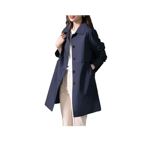 Dippanis Темно-синий с подкладкой Женское пальто