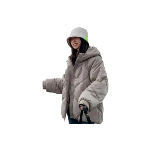 DEDY Ванильный Серый Женские Пуховики