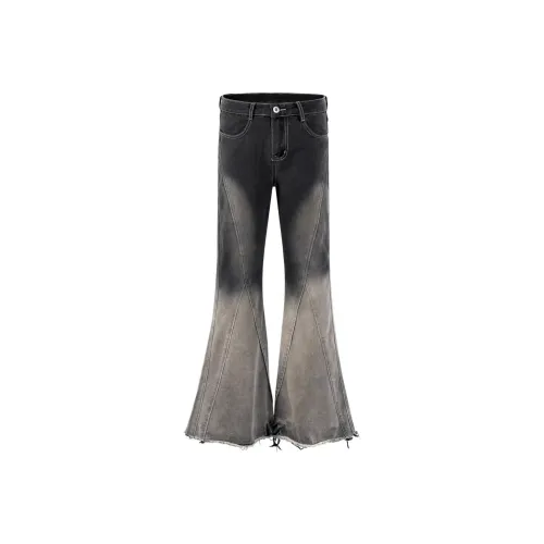 THINGYLAB Черный Серый Цвет Мужские Джинсы