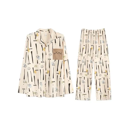 Mulong Family Белый Мужской Пижамный Комплект