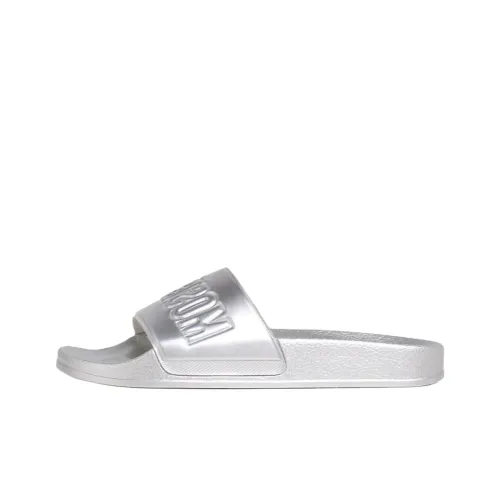 MOSCHINO Слипоны 3 см Женские Серебряные