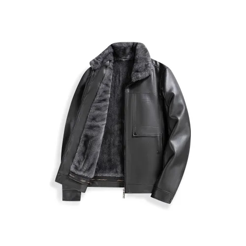 Vintage Cars Кожаная куртка Мужская