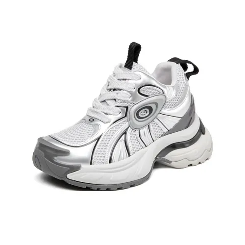 SENJIALUO Высота Увеличивающие Устойчивые к истиранию Дышащие Противоскользящие Низкий Топ Кроссовки с толстой подошвой Женские