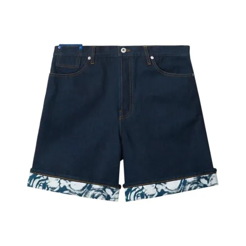 Burberry FW23 Джинсовые шорты Мужские Синие