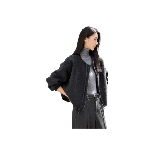 ZUOSAISI Carbon Gray Женское пальто