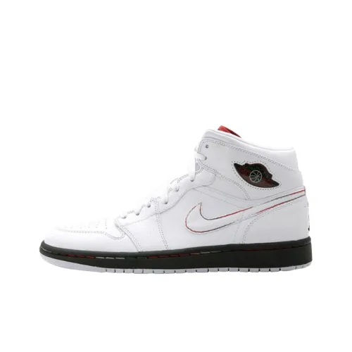 Jordan Air Jordan 1 High Топ Детские Скейтбординги Белый Подростки