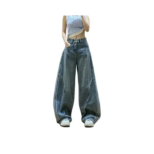 RUXU Винтажные синие женские джинсы