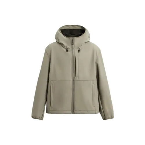 ZARA Светлый хаки Мужские Куртки
