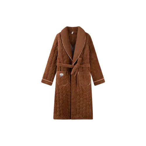 Qin Jing Сон Халат Мужской Кофе