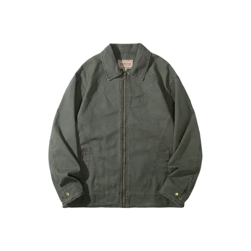 Xiyue Серый Зеленый Мужские Куртки