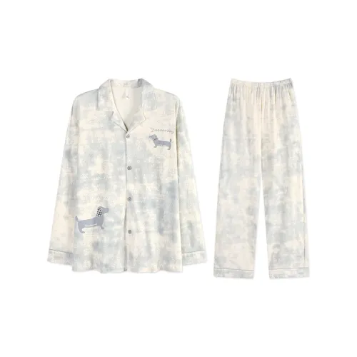 Mulong Family Светло-синий Мужской Пижамный Комплект