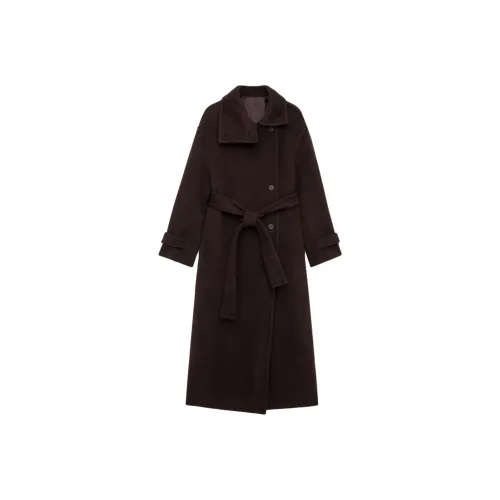 ARKET Темно-коричневое женское пальто