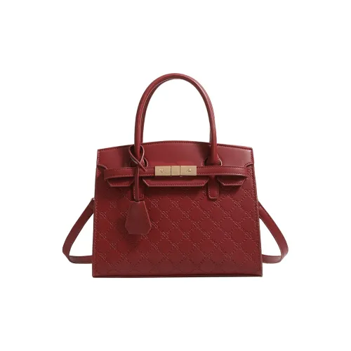 SMILE FOCUS Microfiber Synthetic Leather Bag Standard Women's Burgundy