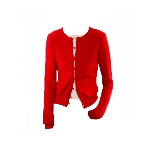 ECONICE Красный Mock Двухкомпонентный Топ Женский Трикотаж